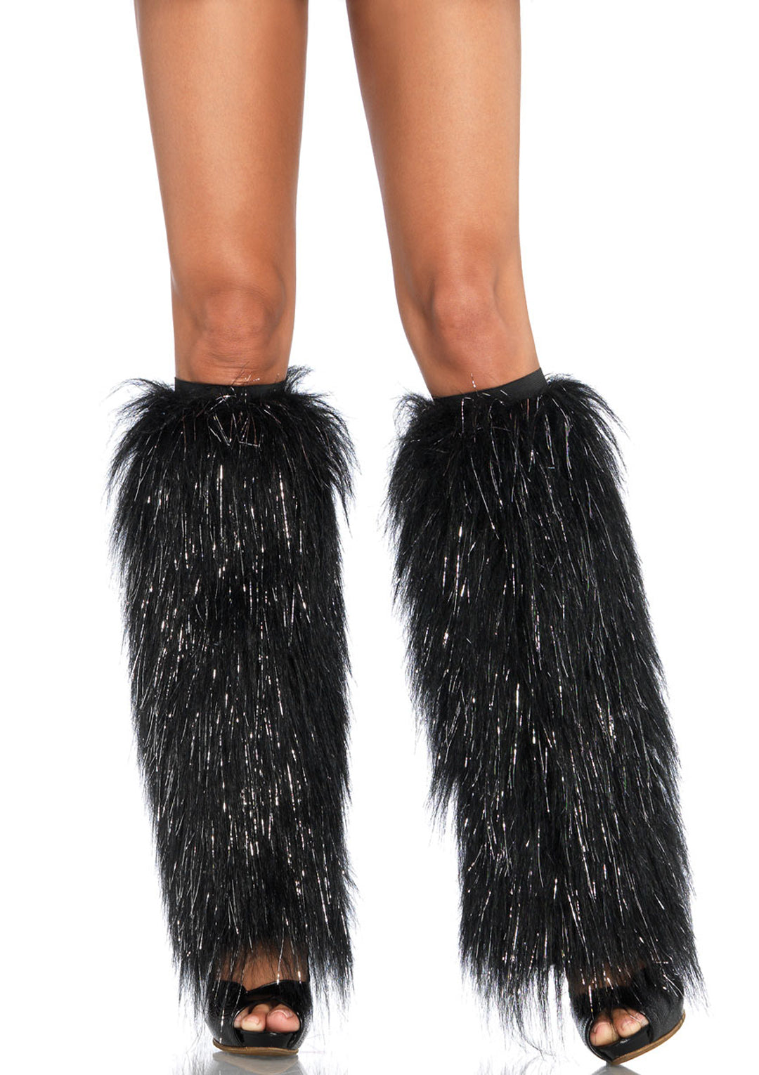 Leg Avenue Furry Lurex Leg Warmers 3923