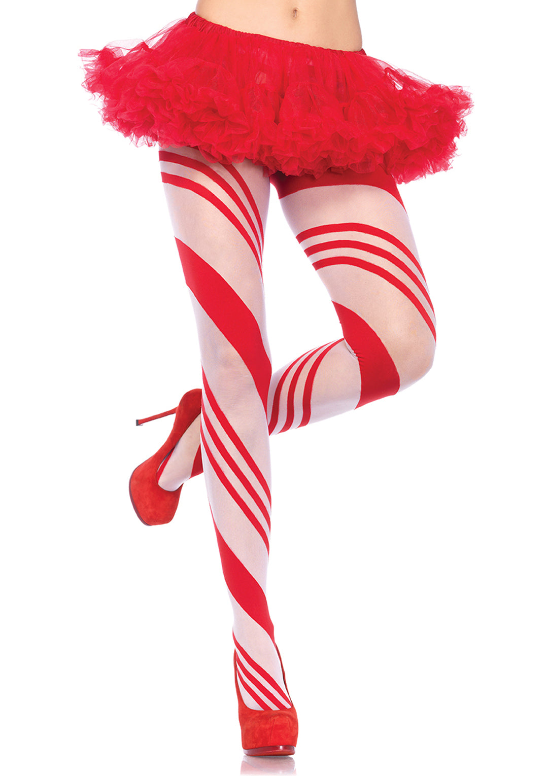 Leg Avenue Spandex Sheer Candy Striped Stockings 7944