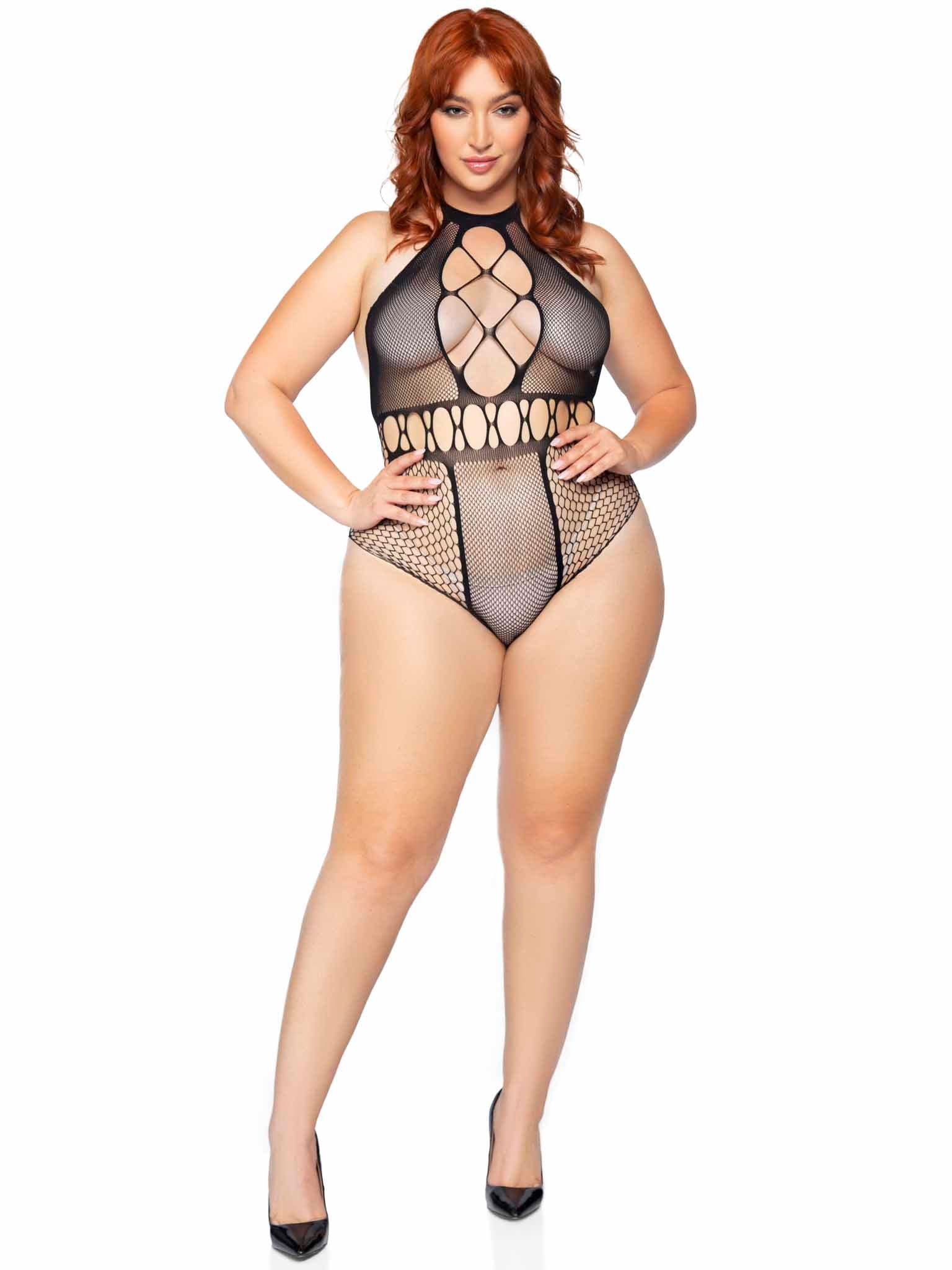 Leg Avenue Seamless Multi Net Bodysuit 81639X