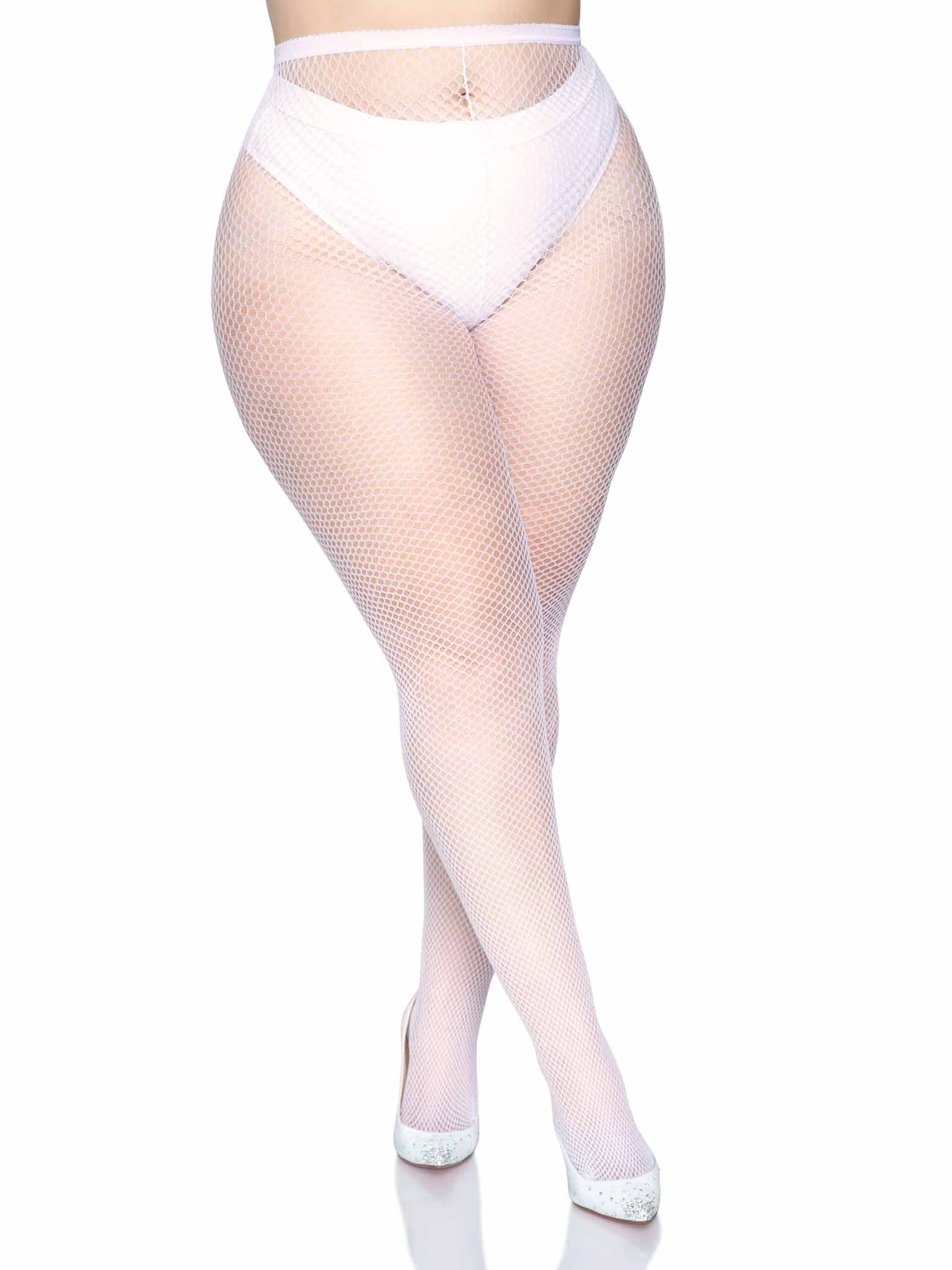 Leg Avenue Plus Size Fishnet Pantyhose 9001Q
