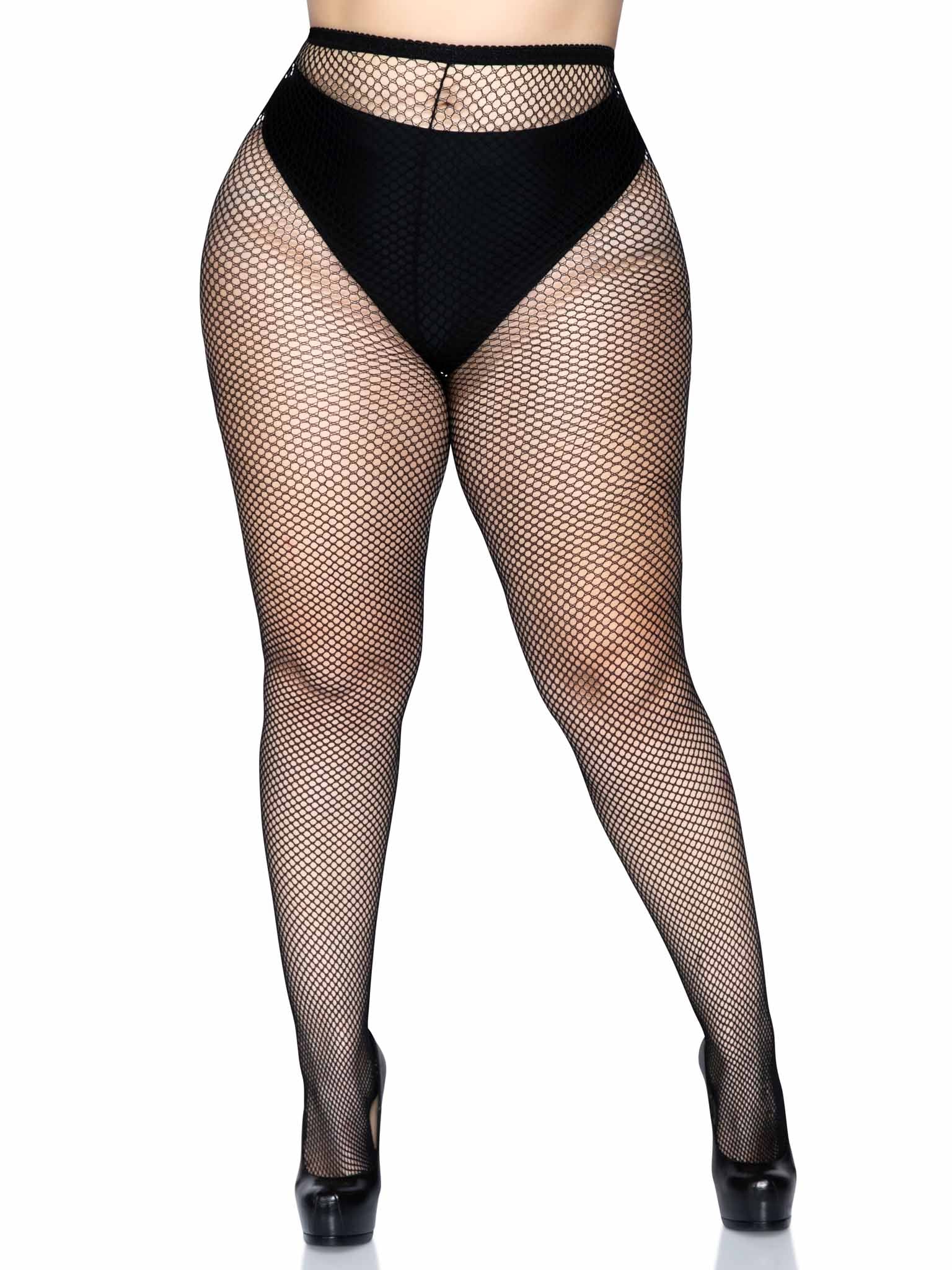 Leg Avenue Plus Size Spandex Fishnet Pantyhose 9013Q