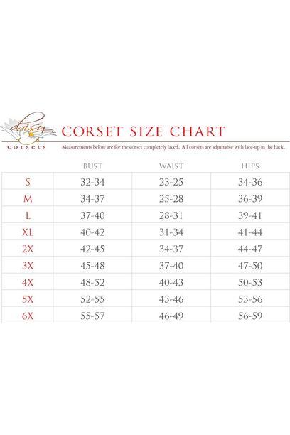 Top Drawer Red w/Black Lace Steel Boned Underwire Bustier Corset - Daisy Corsets