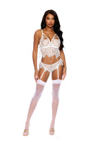 Elegant Moments Eyelash Lace Cami Top Set