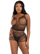 Leg Avenue Sparks Fly Tank Top and Boy Shorts Set