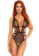 Leg Avenue  Fishnet Cut Out Strappy Teddy  89258