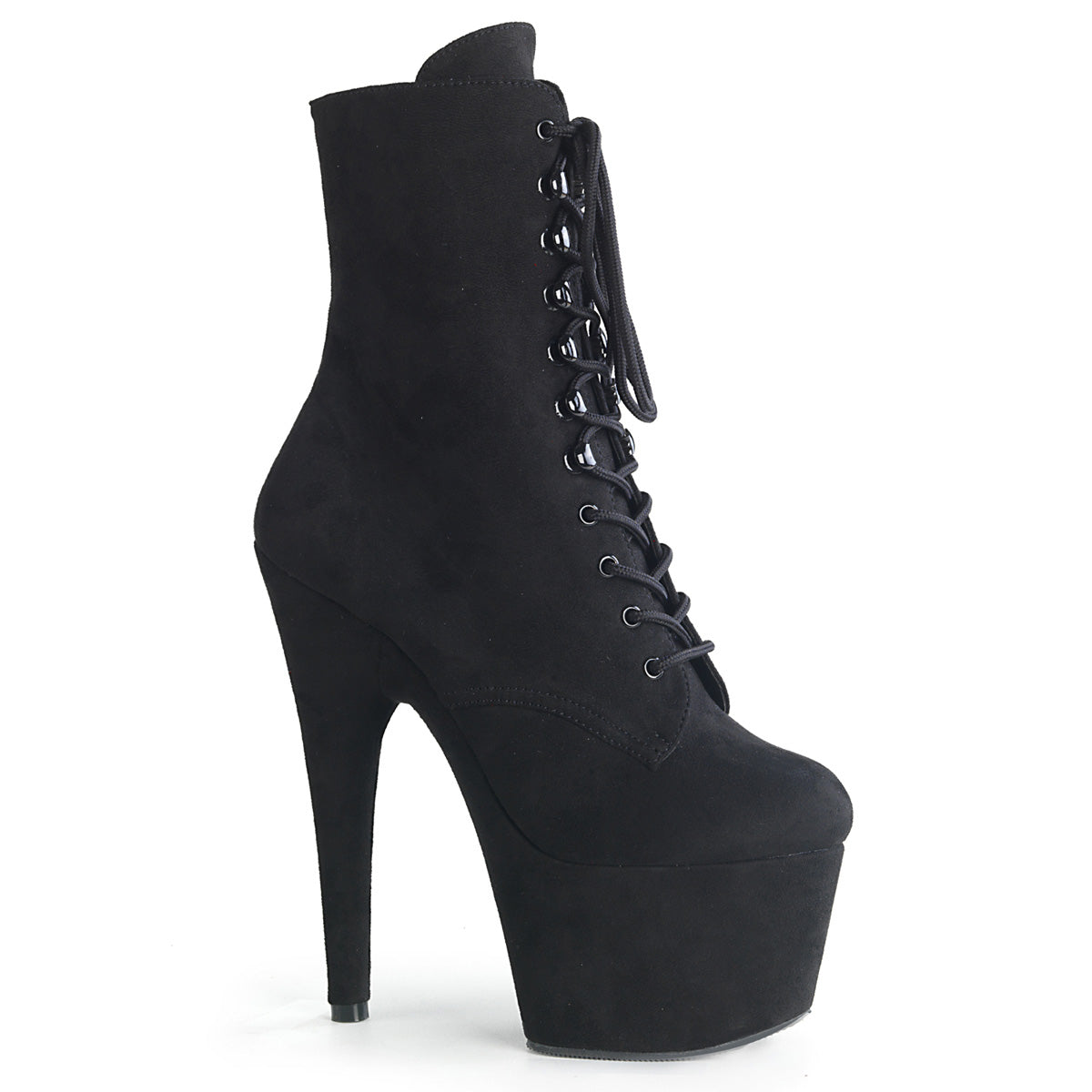 Pleaser Adore-1020FS Faux Suede Lace-Up Front Ankle Boot