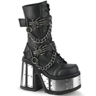 Demonia Camel-120 Platform Lace-Up Ankle Boot