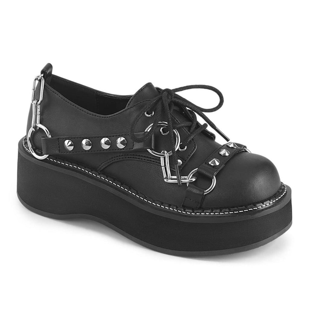 Demonia Emily-32 Lace-Up Oxford Shoe - Sincity Playwear