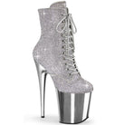 Pleaser Flamingo-1020CHRS Rhinestone Embellished Ankle Boot