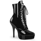 Pleaser Indulge-1020 Lace-Up Front Ankle Boot