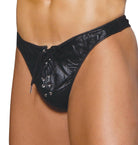 Elegant Moments Men's Leather Thong EML9143