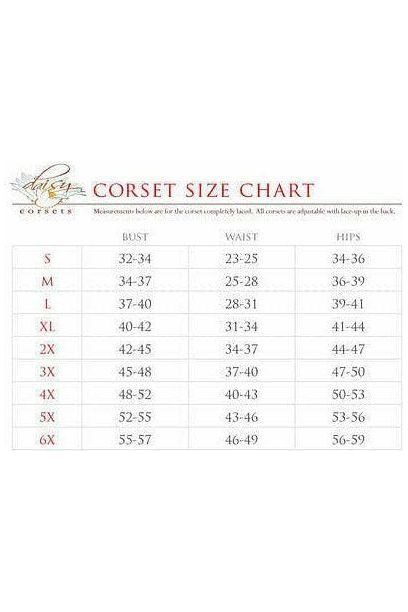 Lavish Celestial Underwire Bustier Top w/Removable Ruffle Sleeves - Daisy Corsets
