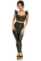 Lavish Celestial Underwire Bustier Top w/Removable Ruffle Sleeves - Daisy Corsets