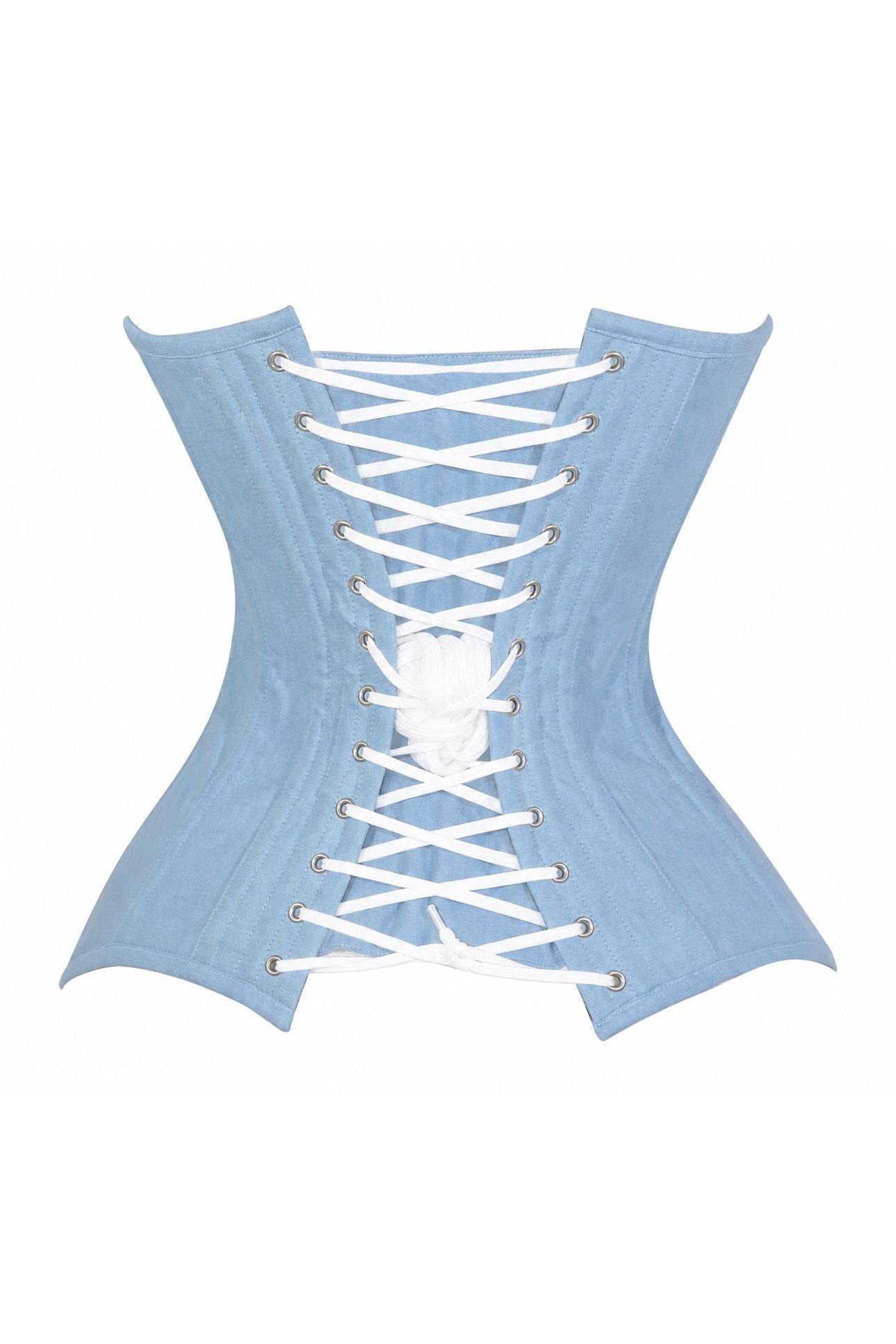 Lavish Lt Denim Overbust Corset Top - Daisy Corsets