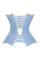 Lavish Lt Denim Underbust Waist Cincher Corset Top - Daisy Corsets