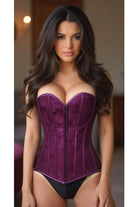 Daisy Magenta Lace Overbust Corset w/Zipper LV-72